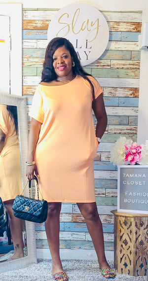 Peach Me T Dress