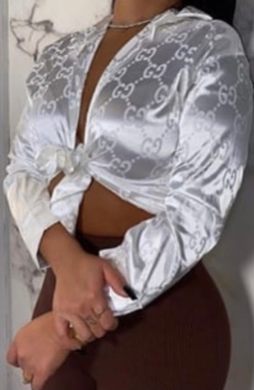 GG Satin Blouse