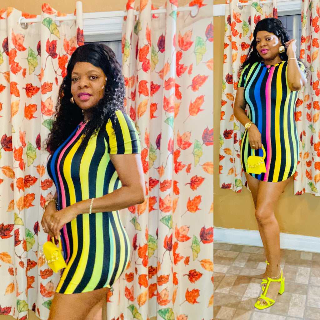 Colorful Mini Dress