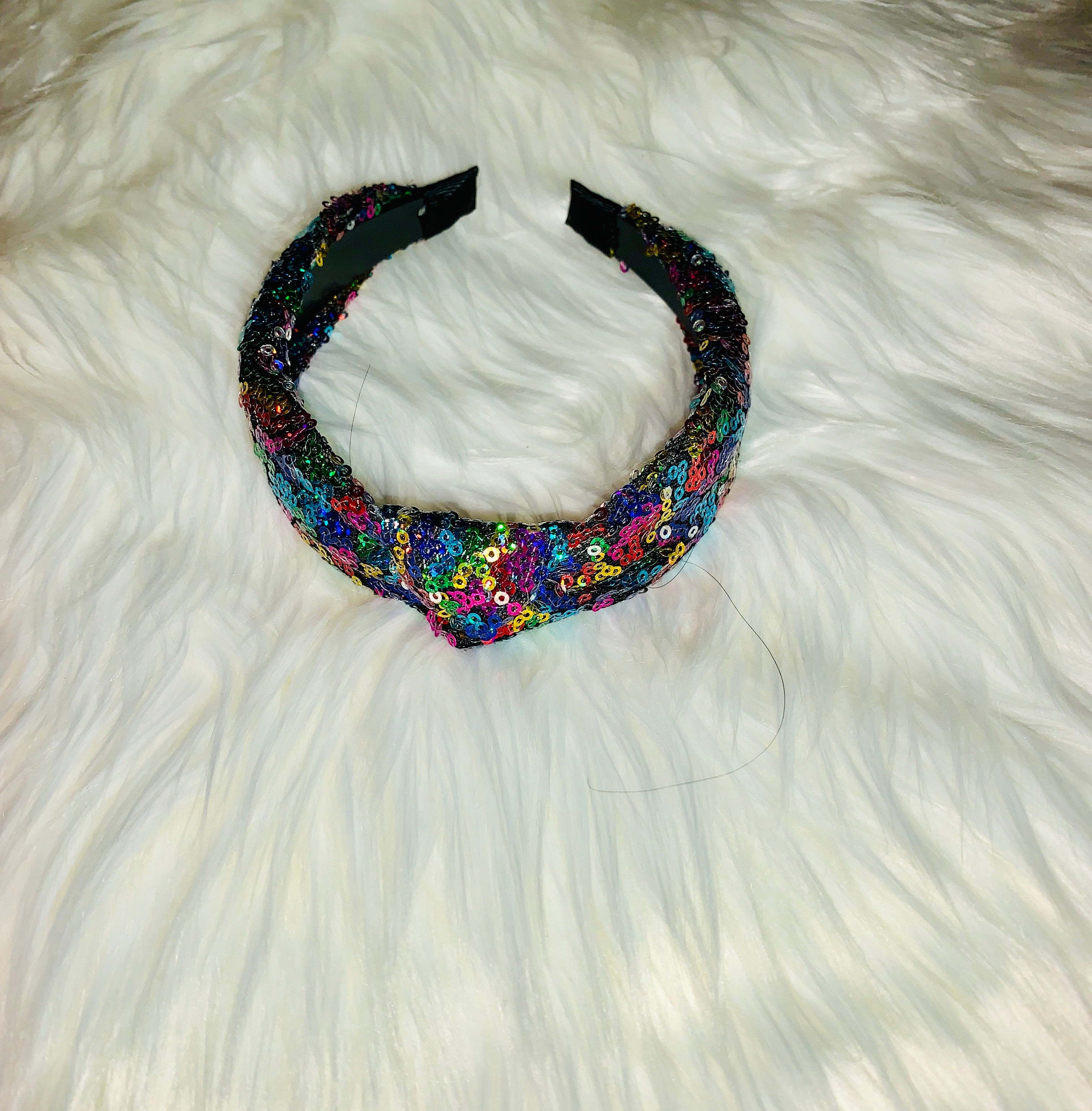 SEQUINS PURSE AND HEADBAND - Tamaracloset