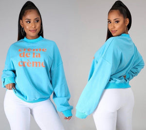 Creme Del La Creme Oversized Sweatshirt