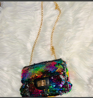 SEQUINS PURSE AND HEADBAND - Tamaracloset