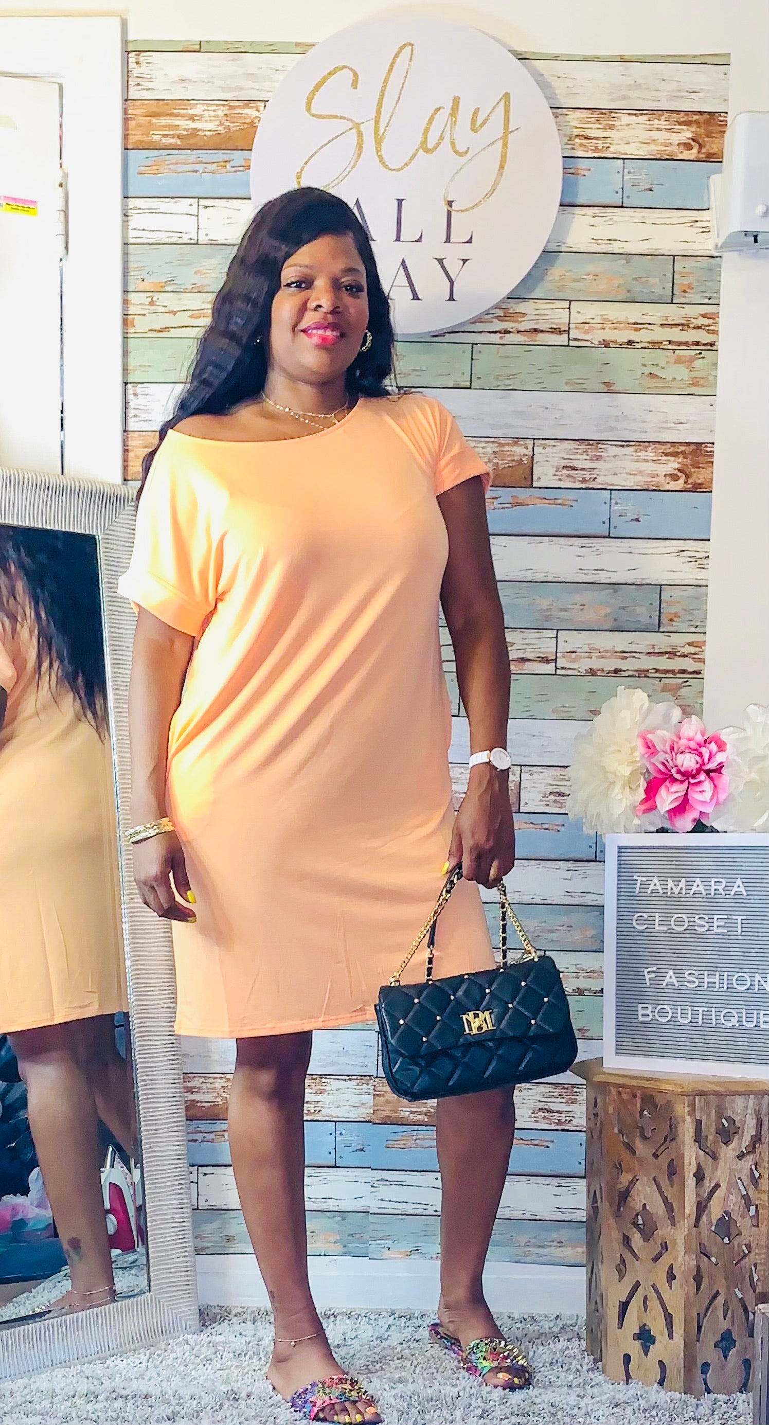 Peach Me T Dress