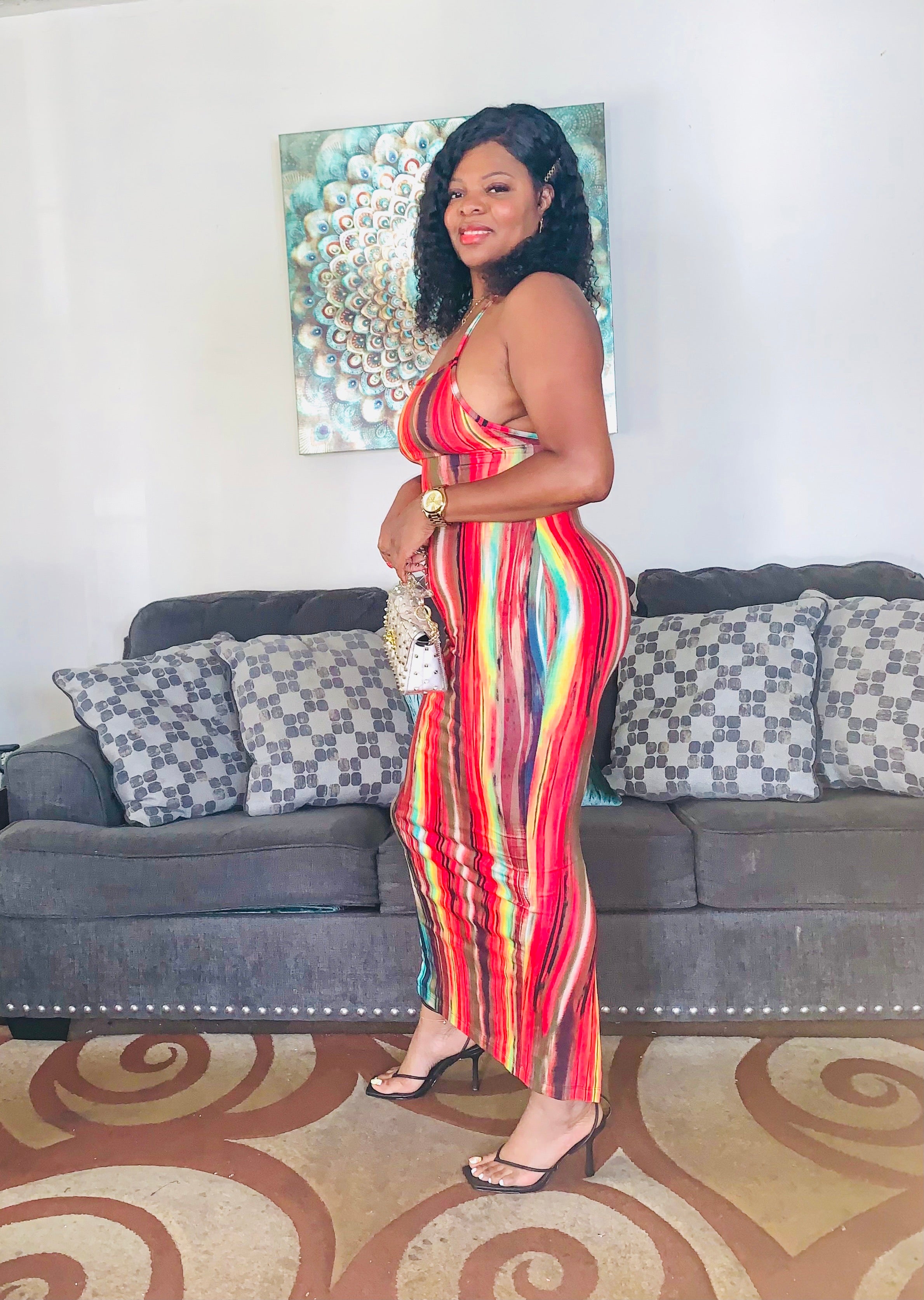 FLIRT A LITTLE MAXI DRESS