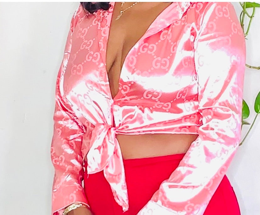 GG Satin Blouse