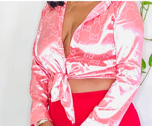 GG Satin Blouse