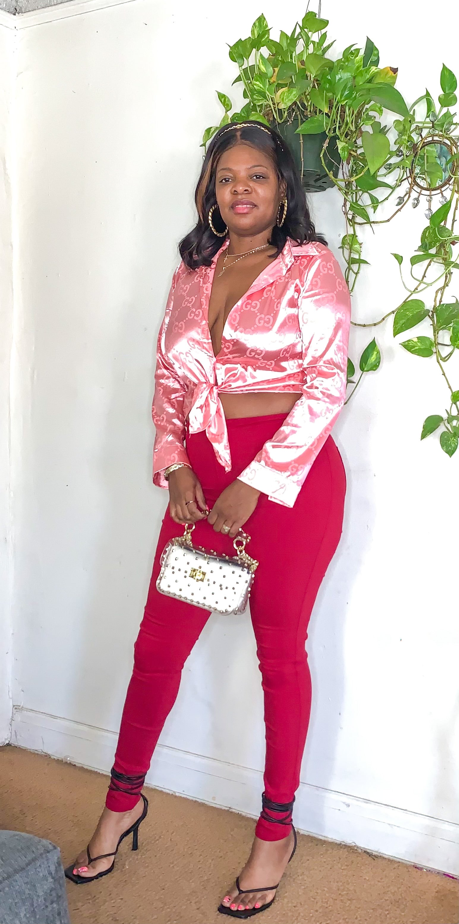 GG Satin Blouse